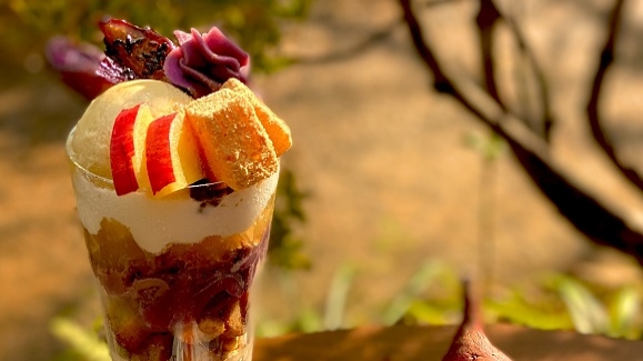 茶舎《季節限定》秋の実りパフェはじめます